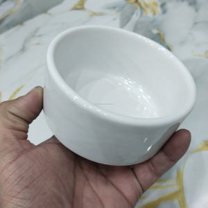 ชามเซรามิกทรงกลมสีขาวเคลือบเงาคุณภาพพรีเมียม เหมาะสำหรับใส่ซีเรียล บะหมี่ ของว่าง และซอส - Product Image 4