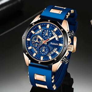Juego de 4 Piezas de Reloj y Pulsera Casual de Negocios para Hombre con Calendario, Collar con Cruz, Reloj de Lujo para Hombre B916 - Product Image 4