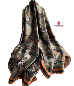 Luxury Printed Long <b>Scarf</b> Soft Fabric Head <b>Scarf</b> White Label Low MOQ Custom Branding OEM ODM Textile Manufacturer - Product Image 3
