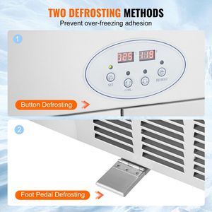 Máquina comercial de acero inoxidable de 17.7 x 17.7 pulgadas para hacer rollos de helado, sartenes cuadradas para freír con 2 unidades para helado enrollado - Product Image 4