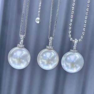 Collier de perles d'eau douce fait main 11-12 mm, couleur grise platine, petites imperfections, 18 carats, véritable corde de chanvre, 7-8 mm, 11-12 mm - Product Image 2