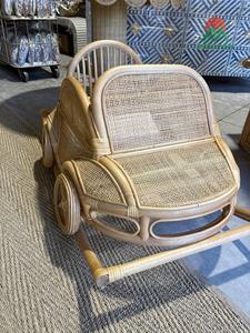 Chaise pivotante pour enfants Cloud, style voiture tropicale, siège bébé écologique, design tissé naturel - Product Image 6