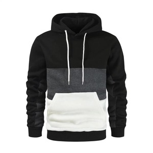 Hot Selling Latest Style <b>Men's</b> Regular Fit Solid Front Hooded <b>Sweatshirts</b> Fleece Breathable Quick Dry Casual Wholesale Winter - Product Image 3
