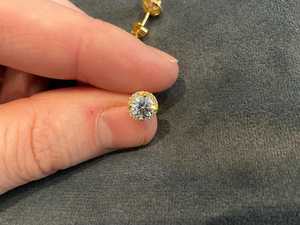 Classic Round Cut 6MM Moissanite Dainty <b>Stud</b> Earrings 925 <b>Silver</b> With Yellow Plated for Unisex Daily Wear Floral Style Earring - Product Image 5