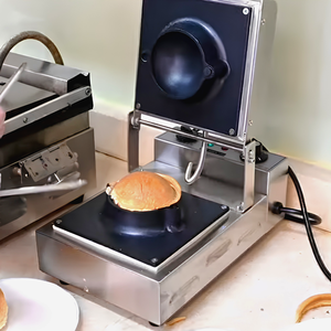 Atlas Star Electric Commercial Panini Press Street Food Snacks UFO Hamburger Baking Machine <b>Waffle</b> <b>Maker</b> for Ice Cream Filling - Product Image 6