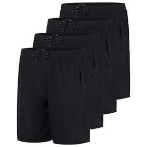 Shorts en coton pour hommes sur mesure OEM, taille élastique unie, décontractés, pour l'été, vente en gros, fournisseur en vrac, haute qualité - Product Image 1
