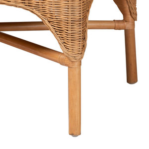 Banco de comedor Oxford Bohemian Light Honey Rattan Muebles de patio con estilo - Product Image 5