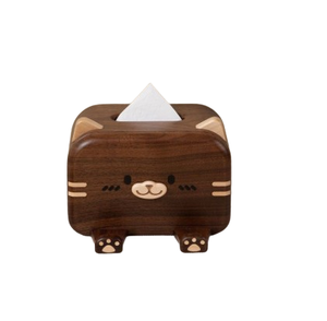 Porta Servilletas de Mesa Contemporáneo TIHAMI IMPEX, Caja de Pañuelos de Madera Multiusos Decorativa Hecha a Mano - Product Image 1