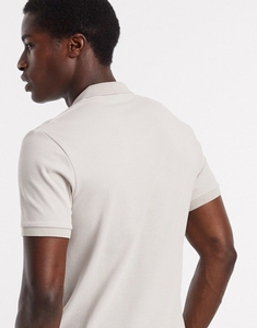 Polo pour homme 100 % coton, design tendance, logo personnalisé, couleur unie, respirant, séchage rapide, personnalisable, collection 2025 - Product Image 4