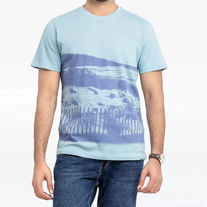 เสื้อยืดซับลิเมชั่นแบบสวมใส่สบาย เป็นมิตรกับสิ่งแวดล้อม สำหรับผู้ชาย ผ้าฝ้าย 100% ทรงหลวม พิมพ์ลาย ระบายอากาศได้ดี รับผลิตเสื้อยืดซับลิเมชั่นแบบ Private Label - Product Image 1