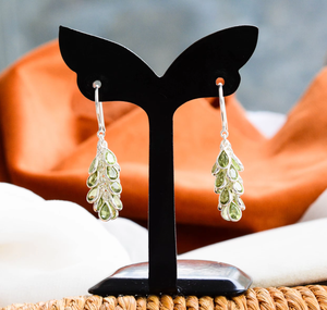 Pendientes de Peridoto Botanical Dewdrop Listos para la Venta, con Plata 925, Estilo Lujoso, en Oferta - Product Image 3