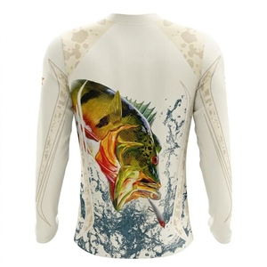 Nuevo diseño, tela de secado rápido, ajuste cómodo para hombres, pesca, navegación, camiseta de pesca de manga larga para hombres, ligera. - Product Image 2