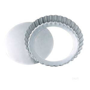 Molde para Tartas con Fondo Desmontable de 7 Pulgadas, Molde para Tartas de Aluminio para Hornear Tartas, Pasteles y Quiches, con Bordes Acanalados, Molde para Tartas de Frutas - Product Image 1