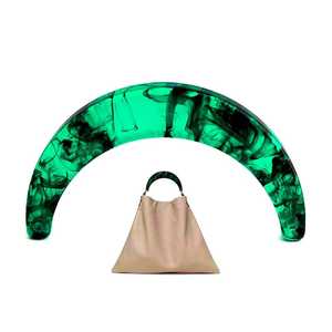 Poignée en résine façonnée à la main, écologique et personnalisable, pour sacs à main, accessoires de maroquinerie et artisanat - Product Image 3