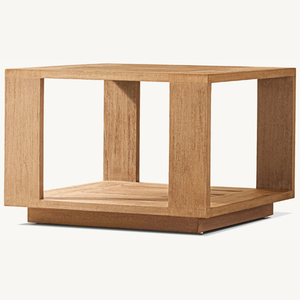 Mesa de Centro de Teca Resistente con Diseño Moderno, Ecológica, Duradera y Resistente a las Termitas para Uso en Interiores/Exteriores, Muebles para Sala de Estar - Product Image 6