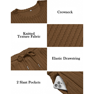 Wholesale Saleh Enterprises Men's Summer Casual <b>Cord</b> Set T-Shirt Shorts Quick Dry Solid Pattern Breathable Cotton Matching - Product Image 6