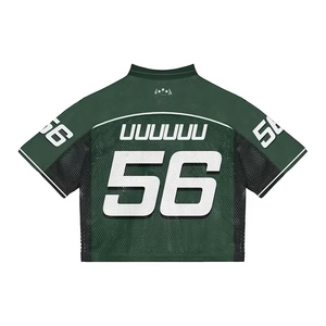 Camiseta de fútbol profesional de malla con estampado por sublimación, personalizada, estilo urbano, de corte holgado - Product Image 2