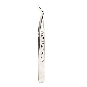 Pince à épiler pour cils en acier inoxydable durable avec logo OEM, outil de beauté professionnel de haute qualité à bas prix - Product Image 5