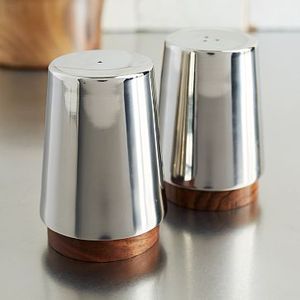 Salero y pimentero de metal premium en oro y plata, dispensador moderno de sal y especias para mesa de comedor, hogar, hotel, restaurante. - Product Image 6