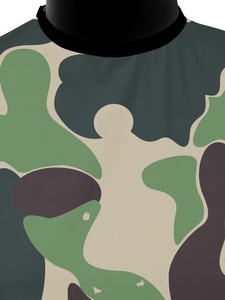 Cape de coupe PRO camouflage vert olive foncé avec couleur personnalisée, tablier de coiffeur, cape de barbier PRO camouflage vert olive foncé - Product Image 3