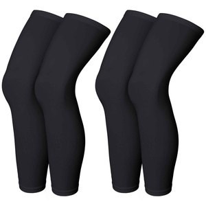 Leg Sleeves For Yoga Fitness Training High <b>Elasticity</b> Compression <b>Support</b> For Unisex Soft Breathable Moisture Wicking Sportswear - Product Image 1