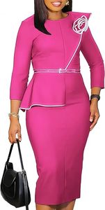 Elegante Vestido Polo para Mujer de Uso Diario - Diseño Ajustado - Vestido de Verano para Mujer con Ribete en Contraste Personalizado - Product Image 2