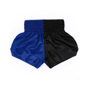 Customized Plus Size MUAY Thai Kick Boxing Shorts High Street Style Solid Pattern Breathable 220g <b>Polyester</b> Blended Satin Short - Product Image 2