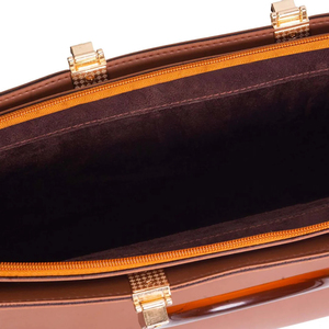 Sacoche élégante vintage en cuir véritable pour ordinateur portable, sacoche souple marron, design messager pour bureau, voyages, hommes et femmes - Product Image 4