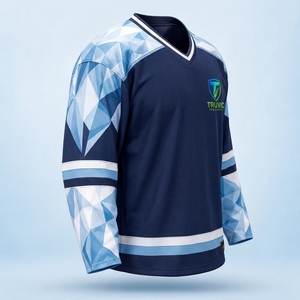 Jersey de Hockey sobre Hielo Premium, Ropa Deportiva de Equipo, Tejido de Poliéster Transpirable, Absorbe la Humedad, Secado Rápido, Ajuste Atlético, Sublimación Personalizada - Product Image 3