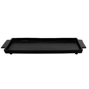 Wholesale Luxury Rectangular Gold Metal <b>Tray</b> Bulk Hotel Serving Platter with Elegant <b>Mirrored</b> Base and Sleek Minimalist Frame - Product Image 6