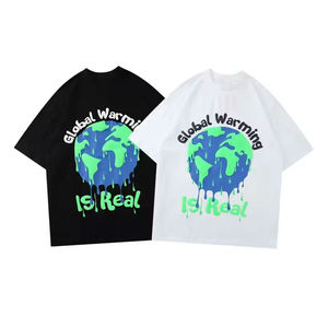 Camiseta de Manga Corta con Estampado Puff de Alta Calidad al por Mayor para Niños, Camisetas de Hombre con Estampado Puff 3D de Gran Tamaño y Peso Pesado - Product Image 1