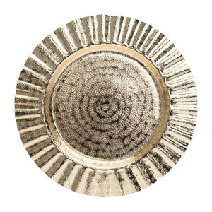 Placa de cargador de acero cepillado con brillo sutil, ideal para mesas minimalistas escandinavas con cubiertos modernos - Product Image 2