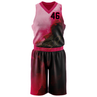 Kit d'uniformes d'équipe de basketball personnalisés de haute qualité avec sac à dos et accessoires sportifs