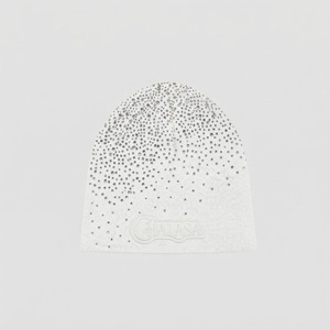 Bonnet en acrylique jacquard uni orné de strass pour femmes et hommes, bonnet tricoté décontracté réglable automne/hiver - Product Image 5