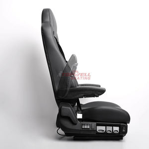 Sedili di Lusso con Schienale Alto e Sospensione Pneumatica per Furgoni <span class=keywords><strong>Sprinter</strong></span>, Camion e Autobus, Funzioni Regolabili, Pelle/PVC Impermeabile - Product Image 1