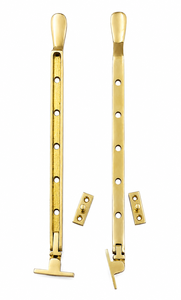Solid Brass Casement Window Stay <b>12</b> Inch 5mm Thickness Modern Design Rust-Proof Low Noise Durable Finish Sliding Door Hardware - Product Image 4