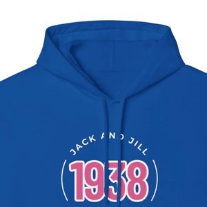 เสื้อฮู้ดแจ็คแอนด์จิลสีชมพู รุ่นคลาสสิค ปี 1938 ผ้าฟลีซนุ่ม สวมใส่สบาย เหมาะสำหรับขายส่ง - Product Image 3