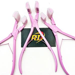 Pince à ruban adhésif à pointe plate en acier inoxydable REVAMP INTERNATIONAL, usage commercial, écologique, multifonction, outil pour extensions de cheveux - Product Image 4