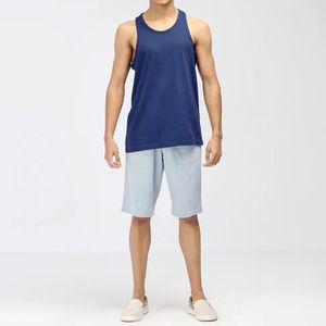 Camisetas sin Mangas para Hombre, Diseño de Color en Contraste, Servicio OEM, Tallas Grandes, 100% Algodón Poliéster, Camisetas de Verano sin Mangas para Hombre - Product Image 1