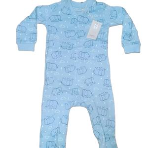 100% algodón Bebé Ropa de dormir Bebé Feetie mameluco Color liso bebé manga larga Mono para recién nacido - Product Image 5