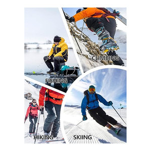 Pantalones de Esquí Impermeables para Hombre, Forrados de Polar, Aislantes, para Nieve, Invierno, Clima Frío, Pantalones Soft-Shell Resistentes para Exteriores - Product Image 6