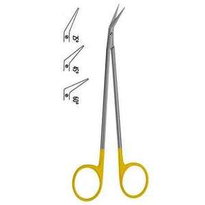 Ciseaux vasculaires chirurgicaux Debakey, angle de 45 degrés, 7 pouces, manuels, en acier inoxydable CB, certifiés CE, classe I, pour usage hospitalier, par SurgiRight - Product Image 2