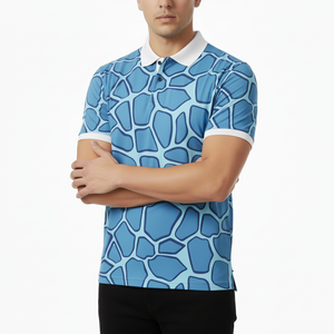 Vêtements décontractés de mode en gros pour hommes : Chemises à manches courtes en tissu tricoté, séchage rapide, personnalisables, respirantes et confortables - Product Image 4