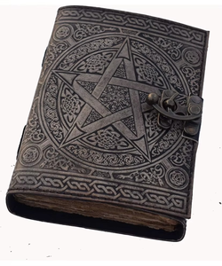 Diario de Cuero Genuino con Tapa Dura y Costuras Cosidas, Diario con Pentagrama Grabado, Cuaderno de Viaje de Alta Calidad, Cuaderno de Dibujo con Papel de Algodón - Product Image 1