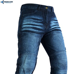 Jeans de Motociclista para Hombre, Lavados con Efecto Desgastado, Transpirables, para Todas las Temporadas - Product Image 6