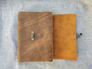 Handmade Genuine Leather <b>Journal</b> Vintage Deckle Edge Cotton Paper Notebook for Sketching <b>Writing</b> Travel Diary Artist Sketchbook - Product Image 3
