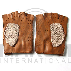 Gants de conduite unisexes en cuir pleine fleur avec logo personnalisé, gants de moto - Product Image 5