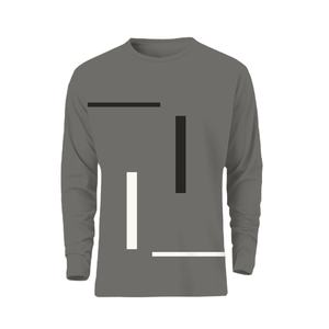 Camiseta de manga larga para hombre con logotipo personalizado, camisetas de calle de gran tamaño con hombros caídos y cuello redondo de 180GSM de algodón pesado para hombre - Product Image 1