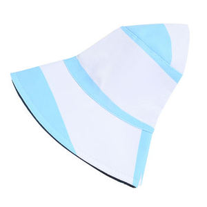 Sombrero de Pescador Unisex de Lona de Algodón, a Rayas, con Contraste de Color, Casual, para Primavera/Verano, para Adultos - Product Image 3