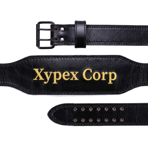 Ceinture de musculation en cuir de vachette de 4 pouces avec logo personnalisé, robuste, réglable, professionnelle, douce, antidérapante, épaisseur 6 mm, unisexe, pour la salle de sport et la remise en forme - Product Image 3